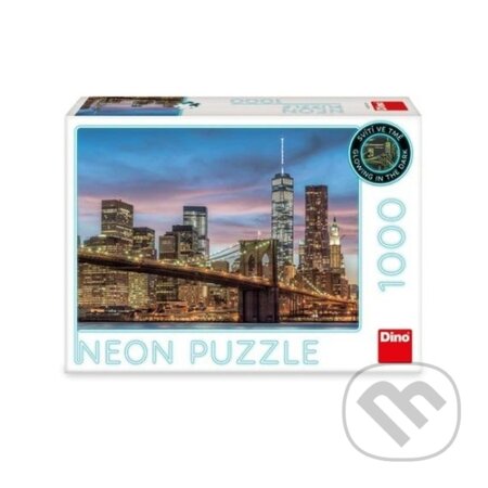 Puzzle 1000 New York neon - puzzle z kategorie Svítící