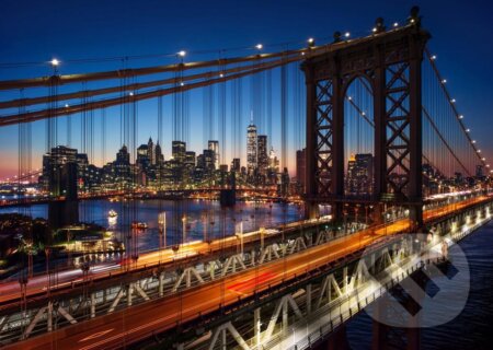 Brooklyn Bridge, Manhattan, New York - puzzle z kategorie Umělecké