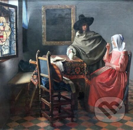 Johannes Vermeer - The Glass of Wine, 1658-1660, Grafika, 2023