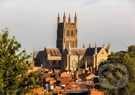 Worcester Cathedral viewed from Fort Royal Park, Grafika, 2023