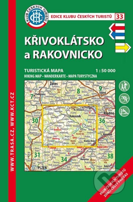 KČT 33s. Křivoklátsko, Rakovnicko, Klub českých turistů, 2015