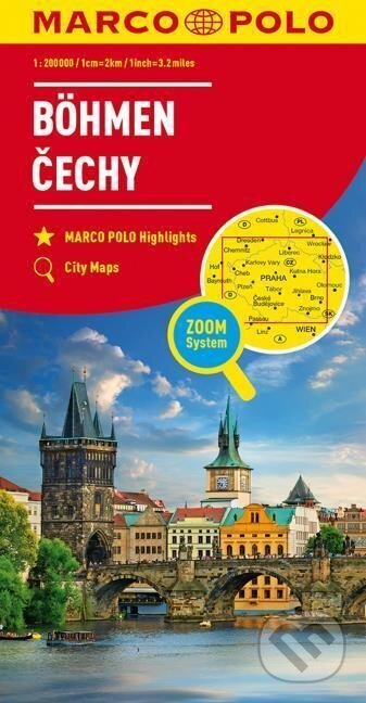 Böhmen, Čechy 1:200 000 (regionální mapa (Zoom System))
