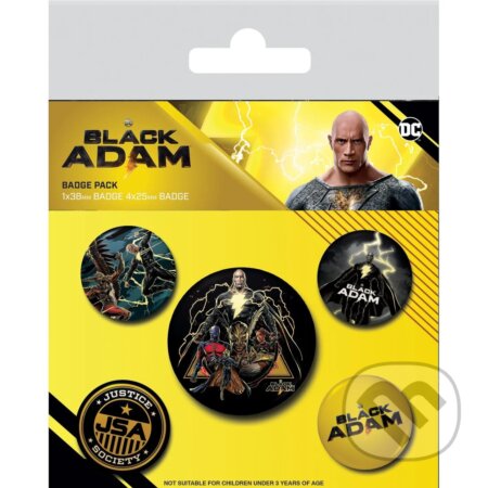 Sada odznakov DC Comics - Black Adam, Pyramid International, 2023
