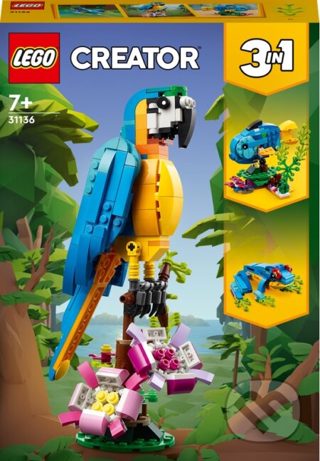 LEGO® Creator 3 v 1 31136 Exotický papagáj, LEGO, 2023