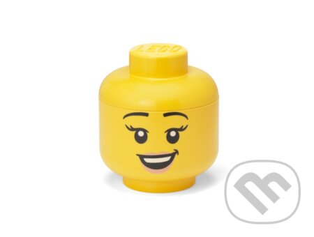 LEGO úložná hlava (veľkosť S) - šťastné dievča, LEGO, 2023