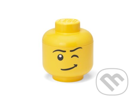 LEGO úložná hlava (veľkosť S) - žmurkajúci chlapec, LEGO, 2023