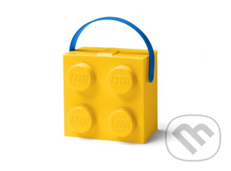LEGO box s rukoväťou - žltá