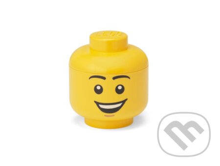 LEGO úložná hlava (mini) - šťastný chlapec, LEGO, 2023