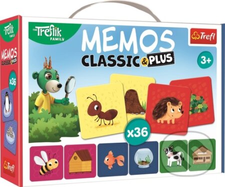 Zvířátka a jejich domečky 3v1 (Pexeso Classic&Plus) - hra z kategorie Karty, pexeso