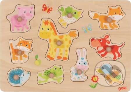 Dřevěná vkládačka Mláďata - puzzle z kategorie Maxi dílky