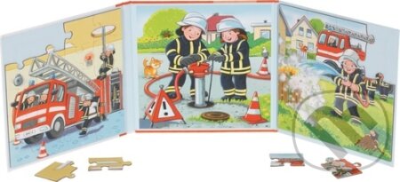 Magnetická puzzle - kniha Hasičský sbor - puzzle z kategorie Maxi dílky