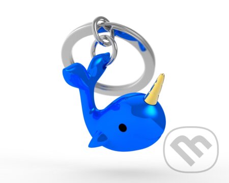 Kľúčenka - Delfín Narwal-modrý, Metalmorphose, 2023