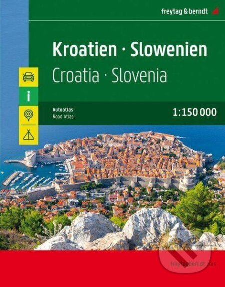 AA Chorvatsko-Slovinsko 1:150 000 / autoatlas, freytag&berndt, 2022