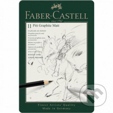 Grafitové ceruzky Pitt Matt Set 11 ks, Faber-Castell