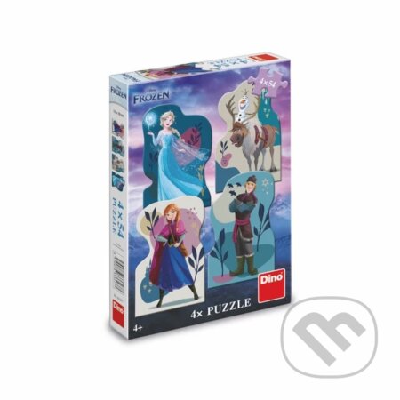 Dino FROZEN: PŘÁTELSTVÍ 4x54 Puzzle