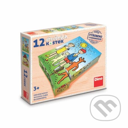 Pejsek a kočička (12 kostek) - hra z kategorie Stavebnice