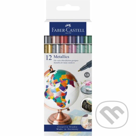 Metalické popisovače set 12 kusov