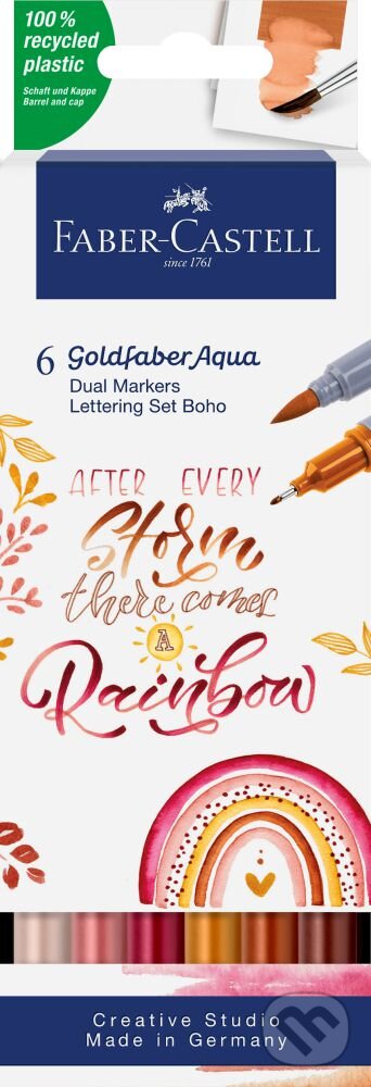 Popisovače Goldfaber Aqua Dual 6 kusov Boho set