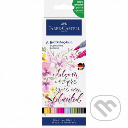 Popisovače Goldfaber Aqua Dual set 6 kusovLettering