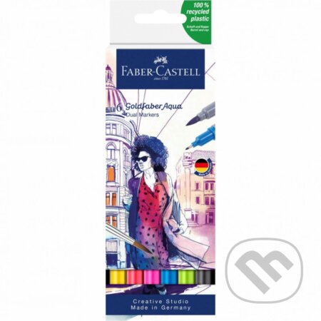 Popisovače Goldfaber Aqua Dual set 6 kusov