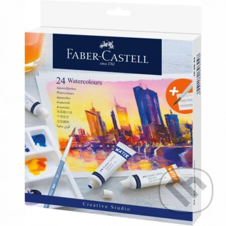 Akvarelové farby v tube set 24 kusov, Faber-Castell