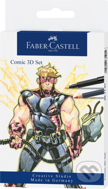 3D Set pre ilustráciu komiksov 11 ks Mix, Faber-Castell, 2020