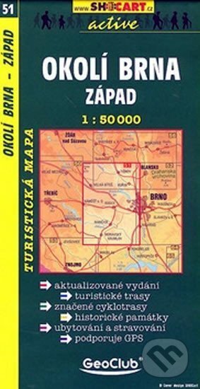 SC 051 Okolí Brna západ 1:50 000, SHOCart