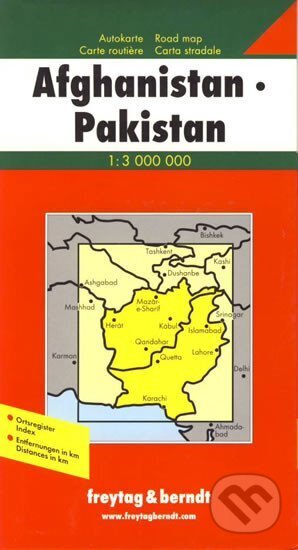 Afghanistan, Pakistan /Afganistán-Pakistán 1:3 mil./automapa, freytag&berndt