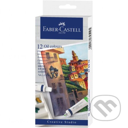 Olejové farby v tube set 12 kusov, Faber-Castell