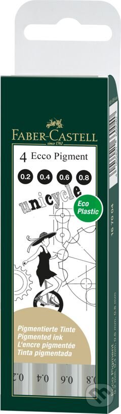 Ecco pigment set, 4 kusy, Faber-Castell, 2020