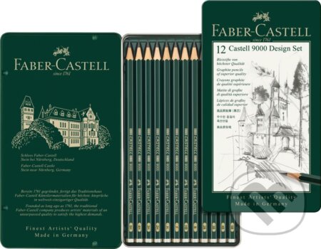 Grafitové ceruzky-Castell 9000 Design Set, Faber-Castell