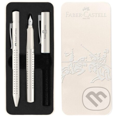 Súprava Grip Harmony - mliečna (plniace pero M + guľôčkové pero M)