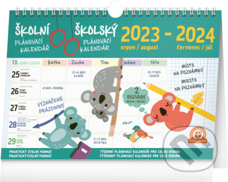 Školský plánovací kalendár 2023/2024, Presco Group, 2023