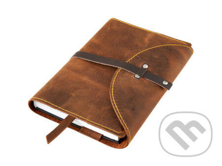 Variabilní obal s nýty XL Pull Up hnědý