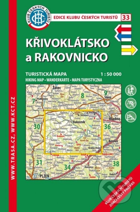 Křivoklátsko, Rakovnicko 1:50 000, Klub českých turistů, 2023