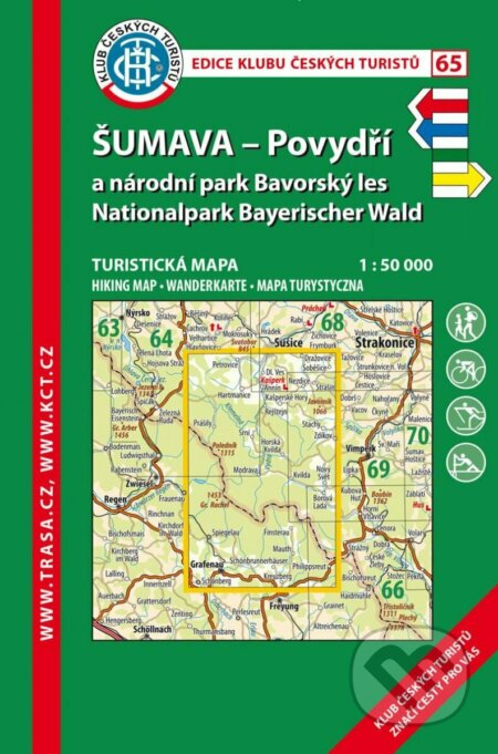 Šumava - Povydří a NP 1:50 000 (KČT 65 10. vydání 2022)