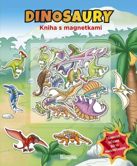 Kniha s magnetkami: Dinosaury, Stonožka, 2023