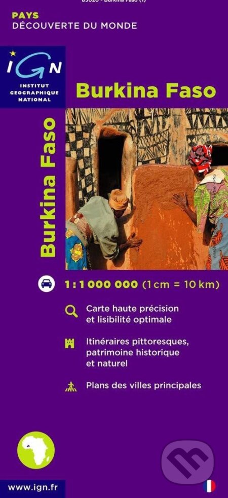IGN 85020 Burkina Faso 1:100 000, Instituto Geografico De Agostini