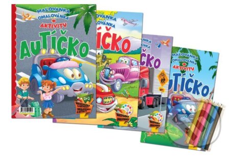 Autíčko: Maľovanka + aktivity - komplet - kniha z kategorie Omalovánky
