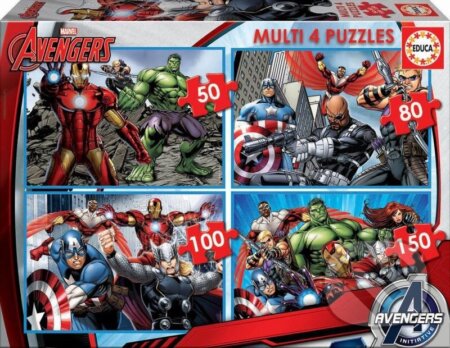 Avengers 4v1 - puzzle z kategorie 15 - 60 dílků