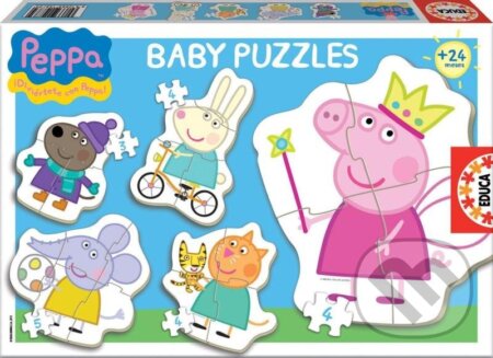 Baby Prasátko Peppa 5v1 - puzzle z kategorie 15 - 60 dílků