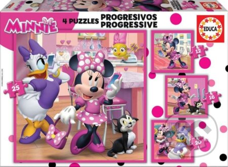 Minnie a Daisy 4v1 - puzzle z kategorie 15 - 60 dílků