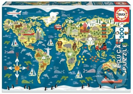 Mapa světa, Educa, 2023