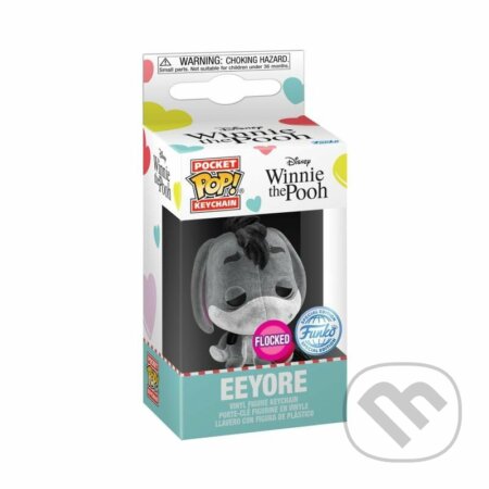 Funko POP Keychain: Disney - Eeyore w/heart (flocked), Funko, 2023
