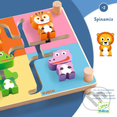 Spinamix: obojstranné bludisko (Drevená edukatívna hra) - hra z kategorie Domino, hlavolamy