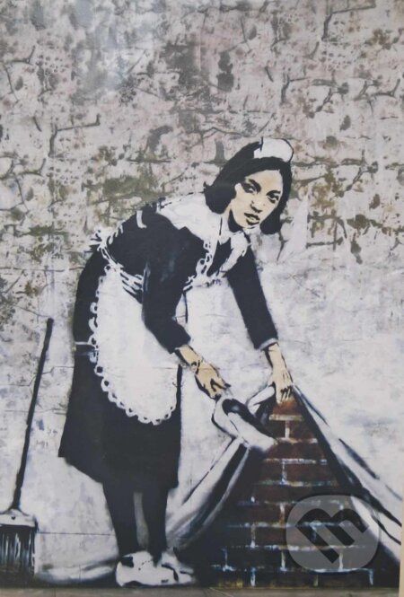 Banksy pohľadnica upratovačka