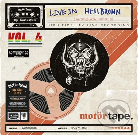 Motörhead: The Löst Tapes Vol. 4 (Live In Heilbronn 1984) (RSD 2023) LP - Motörhead, Hudobné albumy, 2023