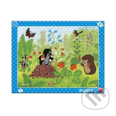 Deskové puzzle Krtek a jahody - puzzle z kategorie 15 - 60 dílků