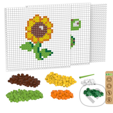 Biobuddi stavebnica: Vytvor kvet a korytnačku - hra z kategorie Stavebnice