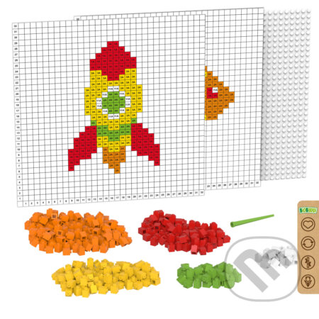 Biobuddi stavebnica: Vytvor rybu a raketu - hra z kategorie Stavebnice